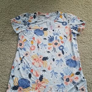 NWT Floral Olive Top